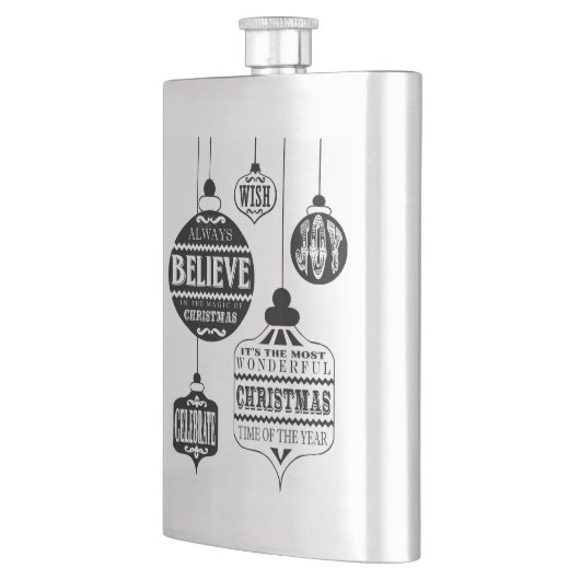 Weihnachtsschmuck Flachmann (Links)