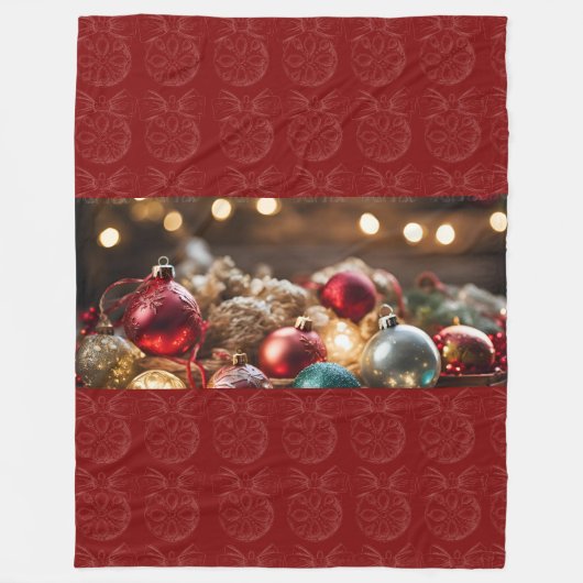 Weihnachtsschmuck Fleece Blanket (Vorderseite)