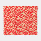 Weihnachtsschmuck Fleecedecke (Vorderseite (Horizontal))