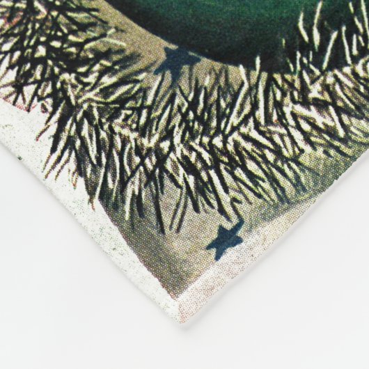 Weihnachtsschmuck Fleecedecke (Ecke)