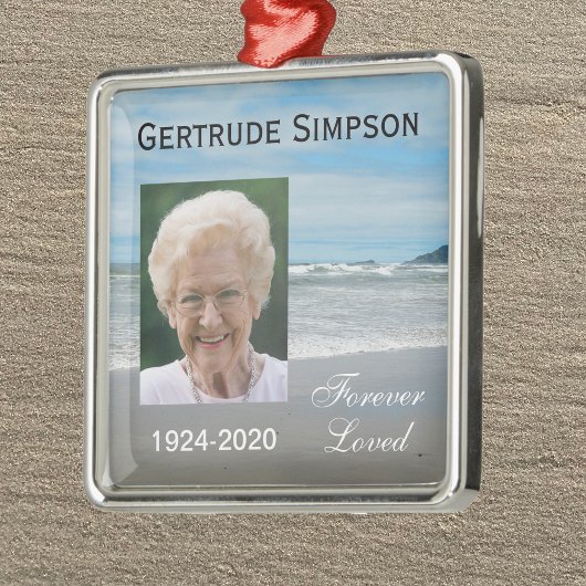 Weihnachtsschmuck - Foto am Strand