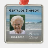 Weihnachtsschmuck - Foto am Strand (Vorne)