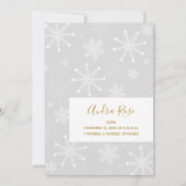 Weihnachtsschmuck Foto Baby Birth Ankündigung (Rückseite)