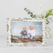 Weihnachtsschmuck Foto Feiertagskarte (Stehend Vorderseite)