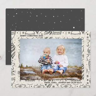 Weihnachtsschmuck Foto Feiertagskarte