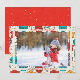 Weihnachtsschmuck Foto Feiertagskarte