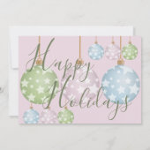 Weihnachtsschmuck Foto Feiertagskarte (Rückseite)