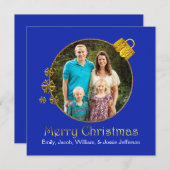 Weihnachtsschmuck-Foto Grußkarte Feiertagskarte (Vorne/Hinten)