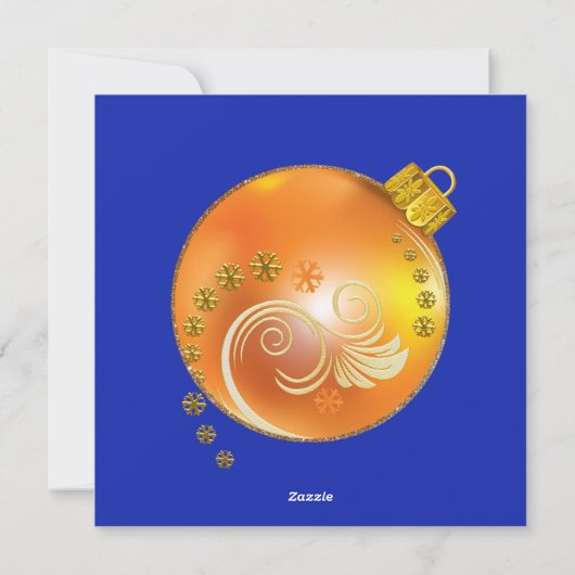 Weihnachtsschmuck-Foto Grußkarte Feiertagskarte (Rückseite)