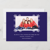 Weihnachtsschmuck-Fotocollage Frohe Weihnachten Bl (Rückseite)