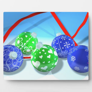 Weihnachtsschmuck Fotoplatte