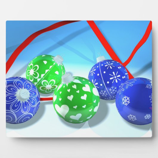 Weihnachtsschmuck Fotoplatte (Vorderseite)