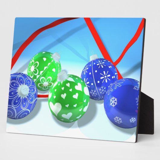 Weihnachtsschmuck Fotoplatte (Seite)