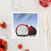 Weihnachtsschmuck Fotovorlage Urlaubsszene Serviette (Beispiel)