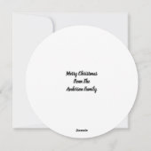 Weihnachtsschmuck Fotovorlage Weihnachtskarte Feiertagskarte (Rückseite)