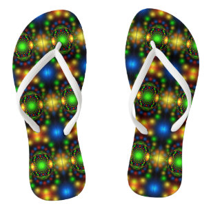 Weihnachtsschmuck-Fraktal Design Badesandalen