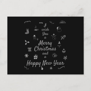 Weihnachtsschmuck Frohe Weihnachten Neues Jahr Postkarte