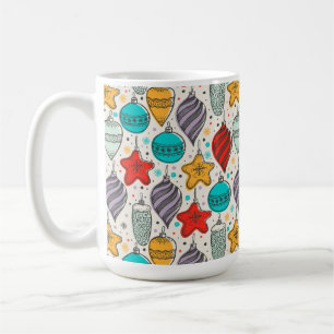 Weihnachtsschmuck für den Weihnachtsbaum im Vintag Kaffeetasse