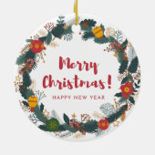 Weihnachtsschmuck für die Blume (Hinten)