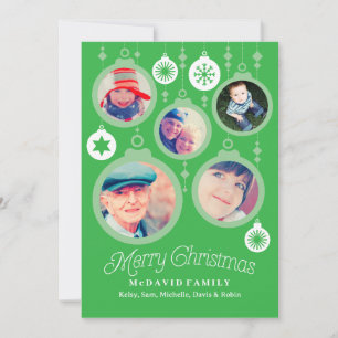 Weihnachtsschmuck für Fotos Feiertagskarte