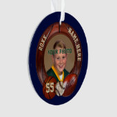 Weihnachtsschmuck für FOTOS und Personalisierte Sp Ornament (Vorderseite)