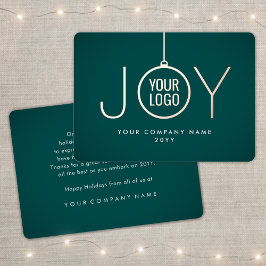 Weihnachtsschmuck für Geschäftsleute Aquamarine Gr Folien Feiertagskarte