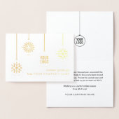 Weihnachtsschmuck für Geschäftsleute Folienkarte (Anzeige)