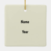 Weihnachtsschmuck für Hillbilly oder Redneck (Rückseite)