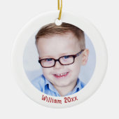 Weihnachtsschmuck für Kinder mit Namen (Vorne)