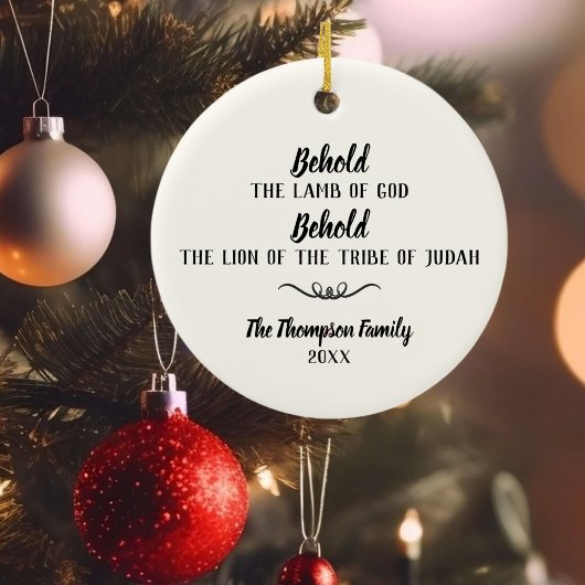 Weihnachtsschmuck für Löwen und Lamm individuell a