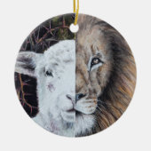 Weihnachtsschmuck für Löwen und Lamm individuell a (Vorne)