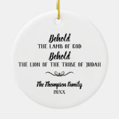 Weihnachtsschmuck für Löwen und Lamm individuell a (Hinten)