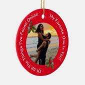 Weihnachtsschmuck für Paare in Rot und Grün (Rechts)