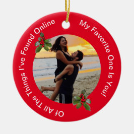 Weihnachtsschmuck für Paare in Rot und Grün