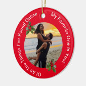 Weihnachtsschmuck für Paare in Rot und Grün (Links)