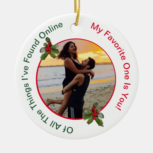 Weihnachtsschmuck für Paare - Keramik (Vorne)