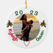 Weihnachtsschmuck für Paare - Keramik (Hinten)