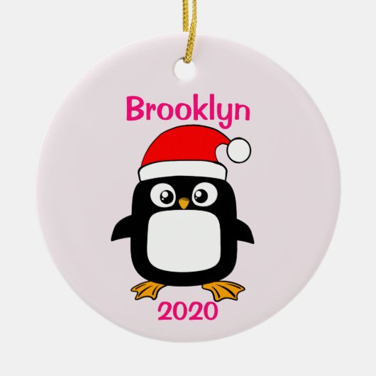 Weihnachtsschmuck für personalisierte Mädchen (Vorne)