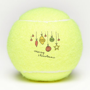 Weihnachtsschmuck für Tennisspieler Tennisbälle