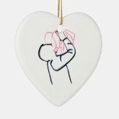 Weihnachtsschmuck für Vater und Tochter (Rechts)