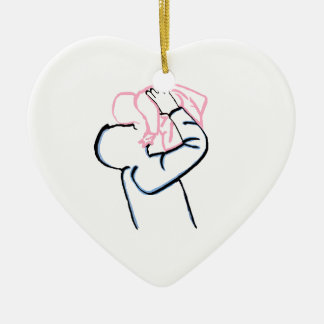 Weihnachtsschmuck für Vater und Tochter