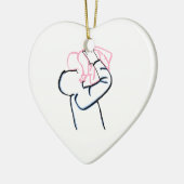 Weihnachtsschmuck für Vater und Tochter (Links)