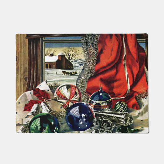 Weihnachtsschmuck Fußmatte (Vorderseite)