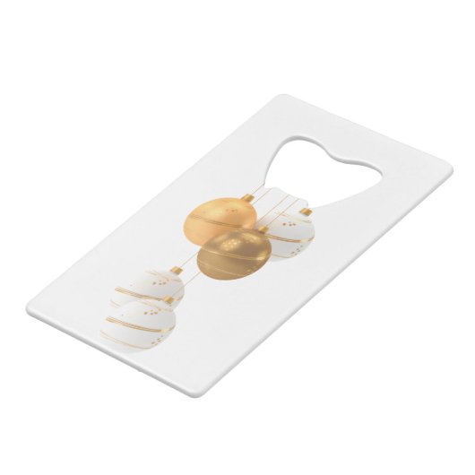 Weihnachtsschmuck Geldbeutel Flaschenöffner (Rückseite Schrägansicht)