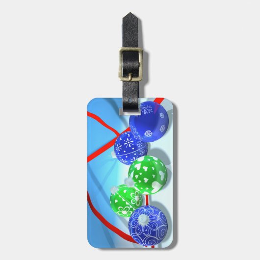 Weihnachtsschmuck Gepäckanhänger (Vorderseite vertikal)