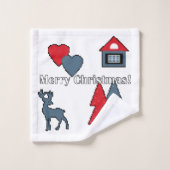Weihnachtsschmuck , Geschenk Badhandtuch Set (Waschlappen)