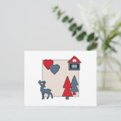 Weihnachtsschmuck , Geschenk , Dekoration , Grün Einladungspostkarte (Stehend Vorderseite)