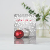 Weihnachtsschmuck - Geschenkgutschein (Stehend Vorderseite)