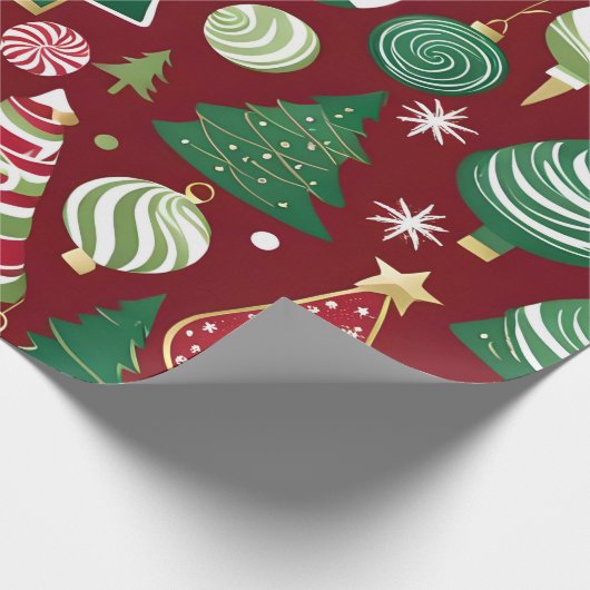 Weihnachtsschmuck Geschenkpapier (Ecke)