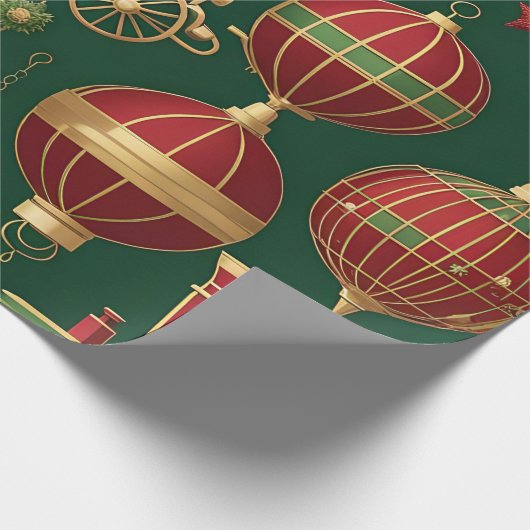 Weihnachtsschmuck Geschenkpapier (Ecke)